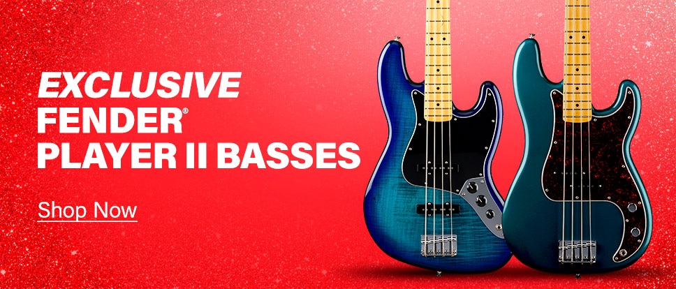 Exclusive Fender Player II Basses. Shop Now