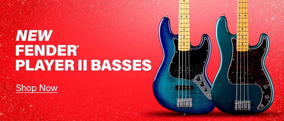 New Fender Player II Basses. Shop Now