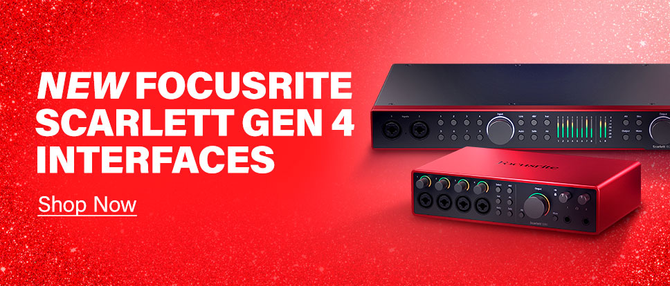 Focusrite Scarlett Gen 4 Audio Interfaces