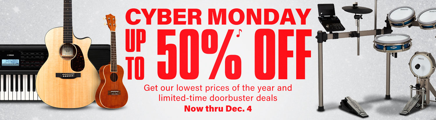 Cyber Monday. Up to 50 percent off. Get our lowest prices of the year and limited time doorbuster deals. Now thru December 4.