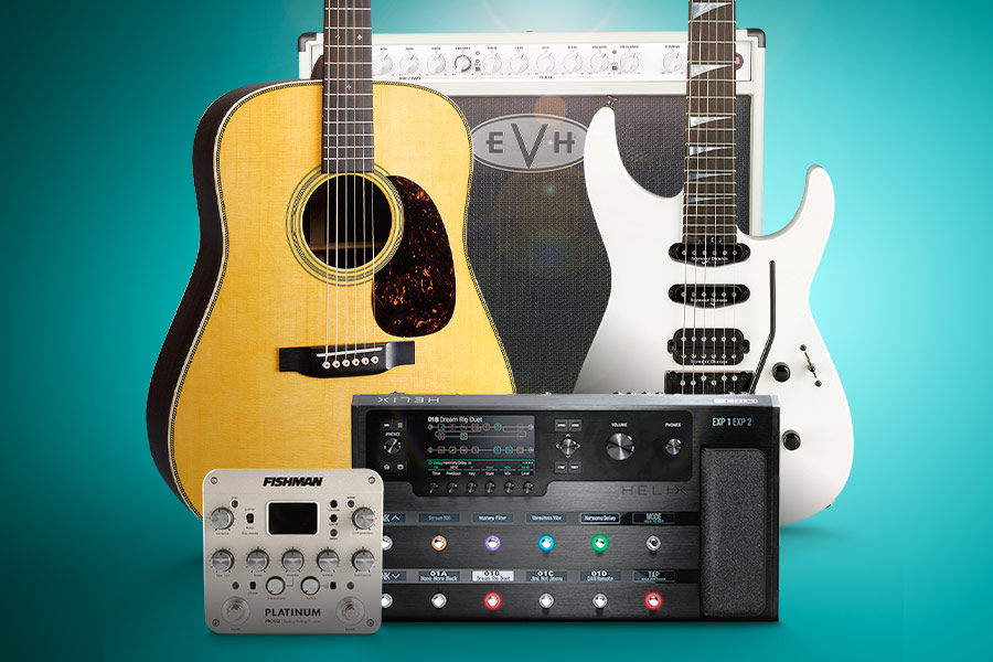 We’re Giving Away Over $10,000 in Gear.Enter for a chance to win a premium acoustic or electric prize pack. Now thru Oct. 9