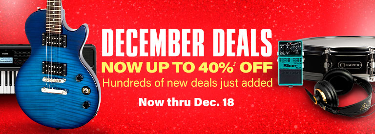 December Deals. Up to 40 percent off. Hundreds of New Deals added. Now thru December 18.