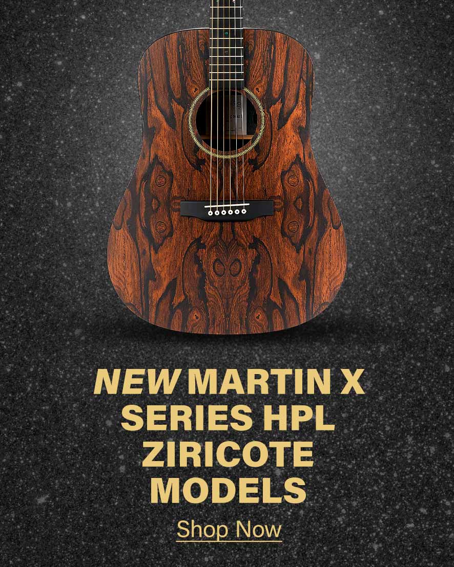 New Martin X Series HPL Ziricote Models