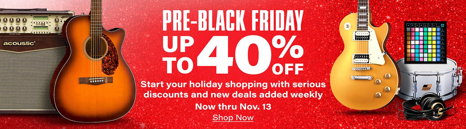 Pre-Black Friday. Up to 40 percent off. Start your holiday shopping with serious discounts and new deals added weekly. Now thru Nov.13. Shop Now.